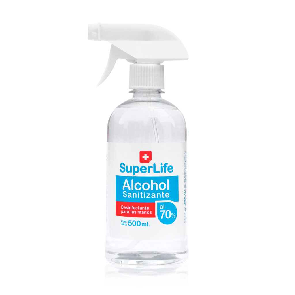 Alcohol Sanitizante 70% 500ml SuperLife